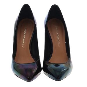 Loeffler Randall Patent Leather Heels | Women’s Size 5 | Iridescent Black